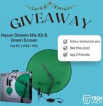 Win a Nacon Stream Mic Kit & Green Screen from Tech Union ANZ