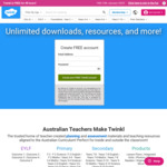 Free: Primary & Secondary Resources Downloads (Normally from $8.33/Month) @ Twinkl AU