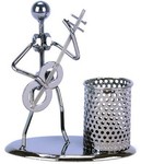 Handmade Guitarist Iron Pen Holder on Hihomedecor Only Pay $8.15 and Free Shipping. Fabulous!