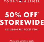 50% off Storewide & Extra 10% off for Members @ Various Tommy Hilfiger Outlet Stores