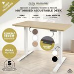[eBay Plus] Lazy Maisons Motorised Standing Desk Frame Dual Motor $241.80 + Delivery ($0 MEL/SYD) @ Lazy Maisons eBay