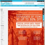SurfStitch "Last Days of Winter Sale" - 20% off Sale Items