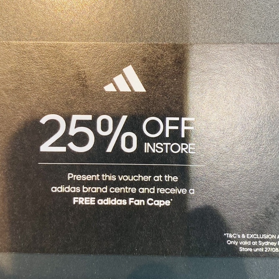 Voucher adidas clearance