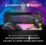 Win 1 of 2 ROCCAT Peripheral Prize Packs from Shockbyte