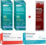 2x Mometasone Nasal Spray + 1x Nasal Decongestant Spray + 70x Cetirizine + 10x Shortdated Loratadine $42.99 Del @PharmacySavings
