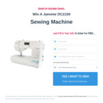 Win a Janome DC2150 Sewing Machine from Sew Much Easier
