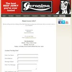 Free 25g Pack of Geronimo Jerky - Blazin or Flamin Only