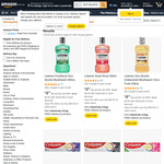 ½ Price: Listerine Freshburst Mouthwash 500ml $4, Colgate Total 115g $3.25 & More + Delivery ($0 with Prime/ $59+) @ Amazon AU