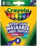 Crayola 8 Pack Ultra Clean Washable Large Crayons $3.25 (RRP $7) + Delivery ($0 with Prime/ $59 Spend) @ Amazon AU