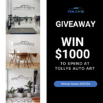 Win $1,000 of Car Silhouette Artwork from Tolly's Auto Art