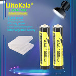 12 Pcs LiitoKala Rechargeable Ni-10/AAA 1.2V 1000mAh Batteries US$8.59 (~A$13.45) Delivered @ Liitokala Direct Store AliExpress