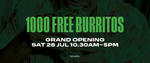 [QLD] 1,000 Free Burritos or Bowls @ Zambrero, Everton Park