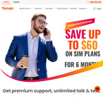 Exetel & Superloop Mobile Customers: Port to Yomojo and Get Your 1st and 6th 30-Day Recharges for Free @ Yomojo