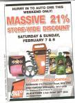 21% Store-Wide Discount at Auto One (Harbord, Chatswood, Blacktown) this weekend 7-8 Feb 2009