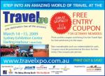 Free entry to Travel Expo Sydney March 14 - 15 2009