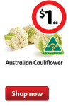Whole Cauliflowers - $1 @ Coles [QLD] (In Store & Online)
