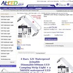 Buy $179 ALLED LED Camping kits(4×50cm)get 1 light bar FREE-Free shipping(Robertson)