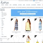 KATIES 40% OFF Online ONLY, Free Delivery over $100 Purchased - Ends Sunday 20/10 at 11.59 AEST