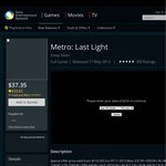 [PS3] Metro: Last Light $37.35 ($33.62 PS+) via SEN