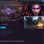 Starcraft II: Heart of Swarm $24.95 Directly from Blizzard Was $44.95