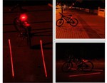 Bike Bicycle Tail Light Laser Beam Rear Lamp ($4.5 USD Shipped) @MyLED.com