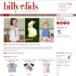 TAKE 25% OFF New Season Fashion for Babies, Toddlers & Kids @ Billy Lids!