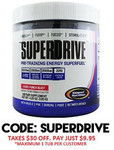 $30 off: 20 Serve Surperdrive for $9.95 + Shipping (Free For Orders Over $49.99) (Best Before January 2015) @ Supplement Warfare