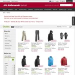 Kathmandu Outlet - Extra 20% off Discount on Clearance Items