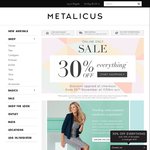 30% off Everything at Metalicus