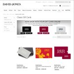David Jones Gift Card Offer - Online Only - Bonus $50 G/C for Every $500 Worth of G/Cards Bought