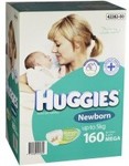 Huggies Nappies Newborn Mega 160 - $39.99 - BabyBunting