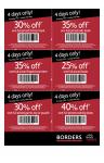 Hot offer coupons from Borders