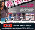 Movie Ticket  Free When You Purchase Any Swisse Product 