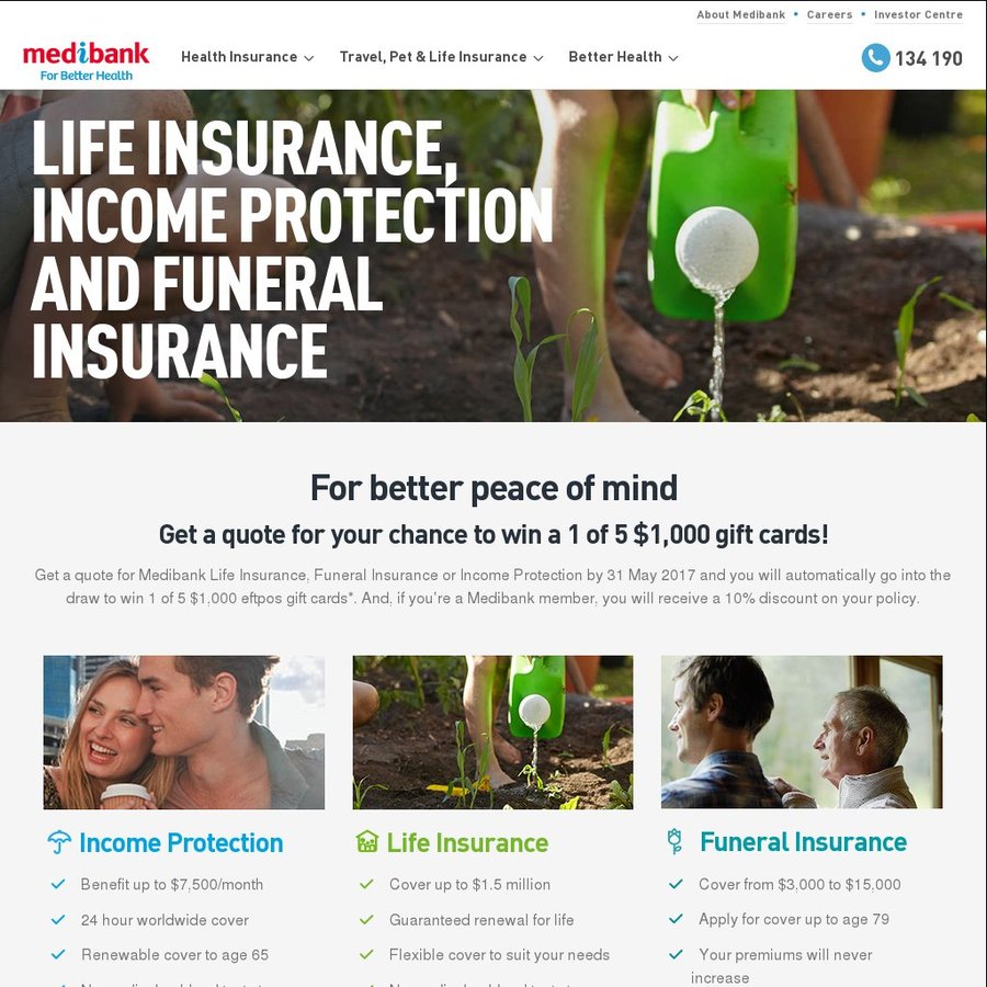 life and in e protection insurance quotes win 1 of 5 1 000 eftpos t cards medibank insurance quote