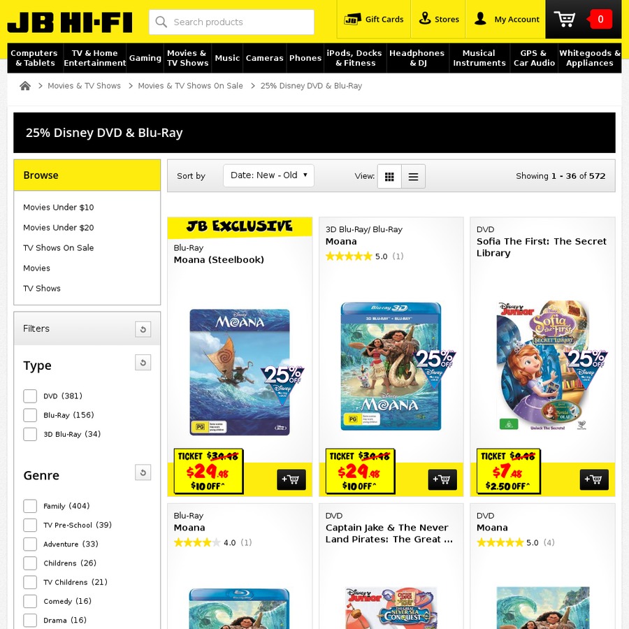 25 off Disney BluRay and DVD JB HiFi OzBargain 25 off Disney BluRay and DVD JB HiFi OzBargain