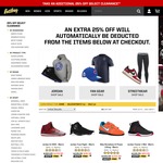 Eastbay - Take Additional 25% off Select Clearance (Discount Applied in Cart) ($USD)