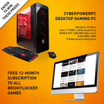 Win a Cyberpower PC Gamer XTreme GXi10040A2 Desktop Gaming PC & 12-Month Subscription from Brightlocker 