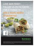 Win Free Burritos for a Year @ Zambrero (Cloverdale WA)