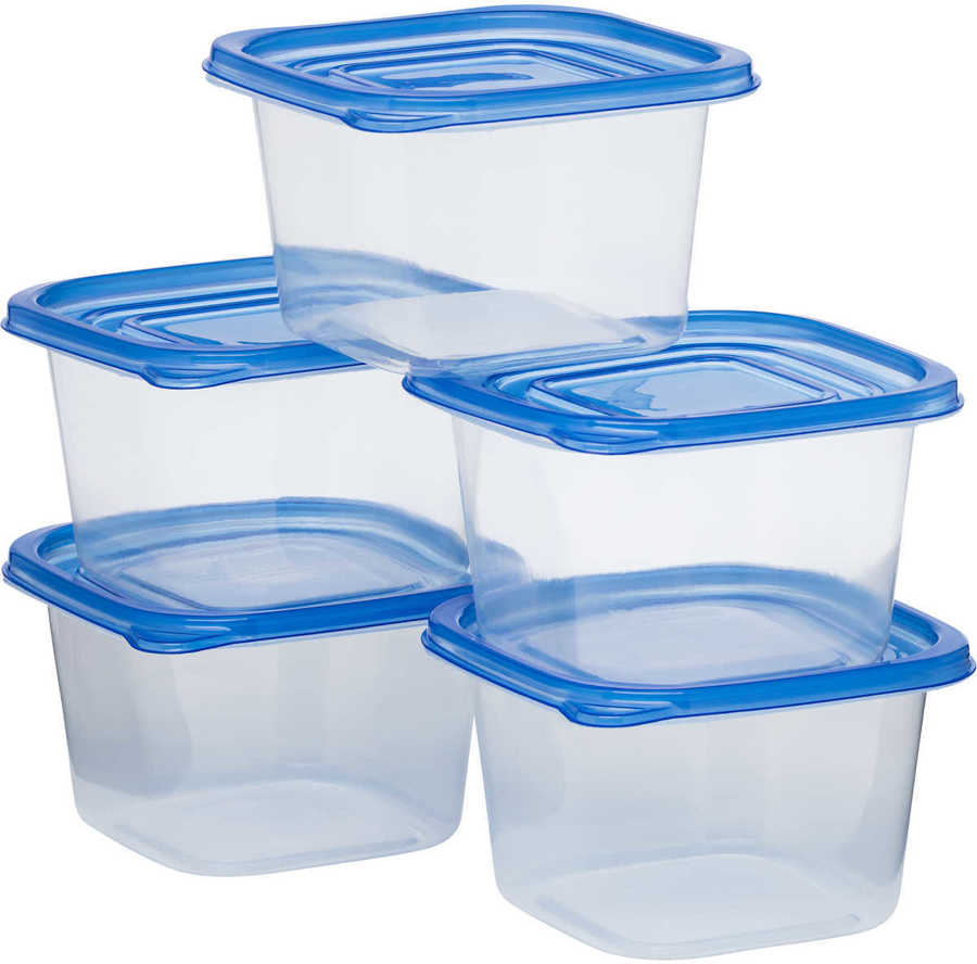 House and Home Food 1L/820ml/280ml Storage Containers 5 Pack $1 (Was $3 ...