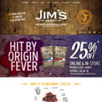 Jim's Jerky Origin Fever 25% OFF Online & in-Store
