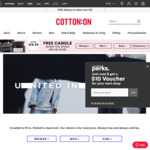 30% off Sitewide on Full Priced Items Using Coupon Code (Once Per Email/Account) @ CottonOn