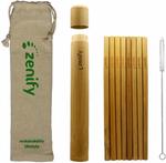 Zenify 8 Reusable Straws Bamboo Set (30% off) $13.97 + Delivery (Free with Prime/ $49 Spend) @ Zenify Amazon AU