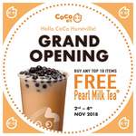 [NSW] Free Pearl Milk Tea with Purchase of Any Top 10 Drinks @ CoCo Tea (Hurstville)