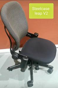 steelcase leap remove arms