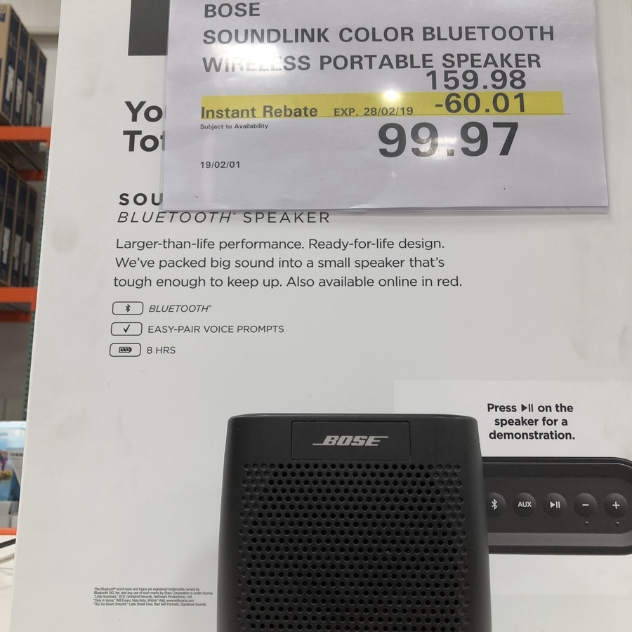 bose soundlink color costco