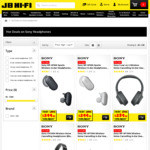 40% off Selected Sony Headphones @ JB Hi-Fi