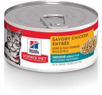 Hill's Science Diet Adult Indoor Cat Food, Savory Chicken 156g, 24 Pack $2.54 + $4.95 Shipping @ PETstock Amazon AU