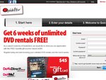 Quickflix - Free 6 Weeks Unlimited DVDs Delivered