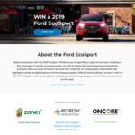 Win a 2019 Ford EcoSport from Refresh Renovations [International + NSW, VIC & QLD]