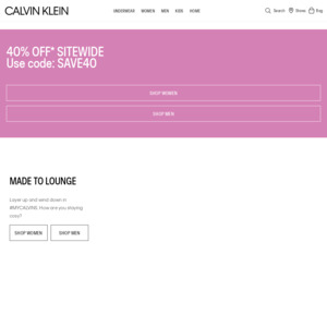 40% off Sitewide @ Calvin Klein - OzBargain